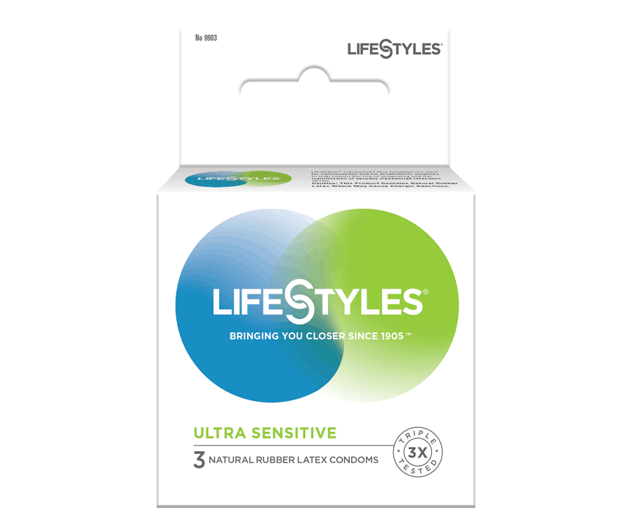 LifeStyles Ultra Sensitive Latex Condoms